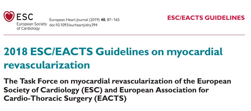 Ghidul de revascularizare miocardică ESC/EACTS 2018