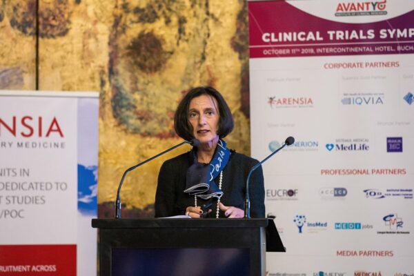 Martine Dehlinger-Kremer, în cadrul Clinical Trials Symposium 2019