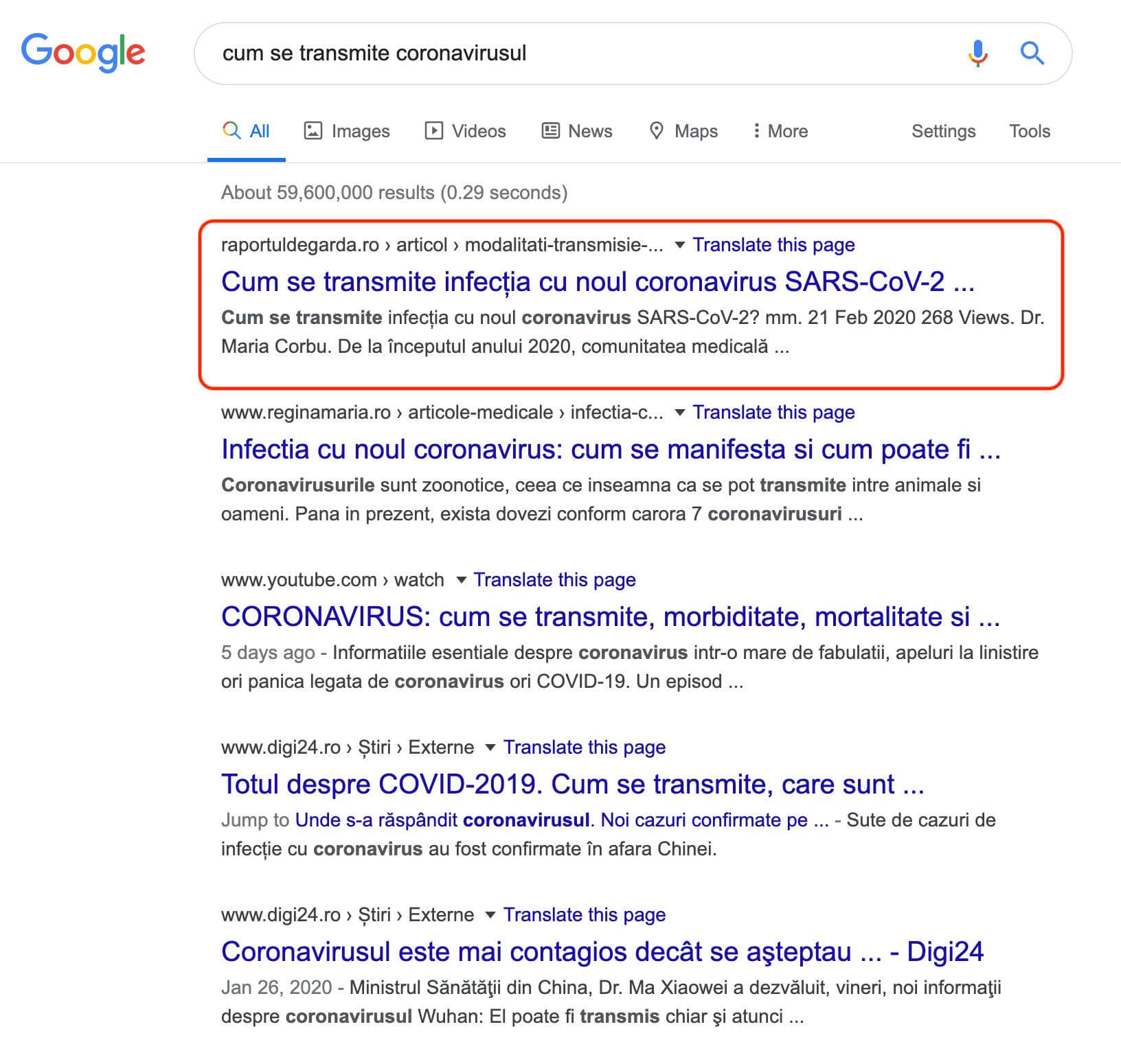 Cum se transmite coronavirusul, căutări Google