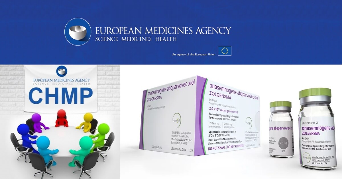 Comitetul pentru medicamentele de uz uman (CMPH) din cadrul Agenţiei Europene a Medicamentului (EMA) a recomandat autorizarea de punere pe piaţă condiționață a Zolgensma® (onasemnogene abeparvovec) pentru tratamentul pacienților cu atrofie musculară spinală tip 1 și mutație bi-alelică a genei SMN1.