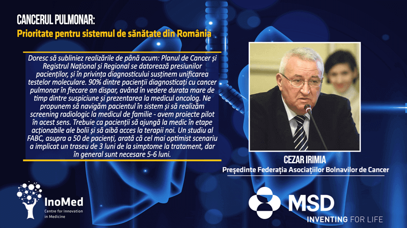 Cezar Irimia, Președinte Federație Asociații Bolnavi Cancer Cancerul Pulmonar Prioritate pentru Sistemul de Sănătate din România Dezbatere Online 29 iunie Cluj