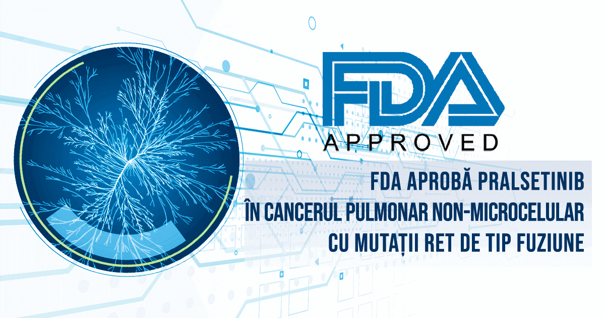 Aprobare FDA pralsetinib Gavreto Blueprint Medicines cancer pulmonar non-microcelular metastatic mutatie fuziune RET