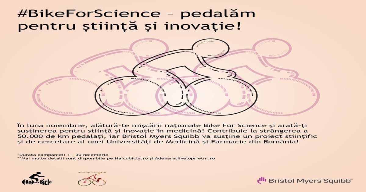Bike for science- demers BMS Romania